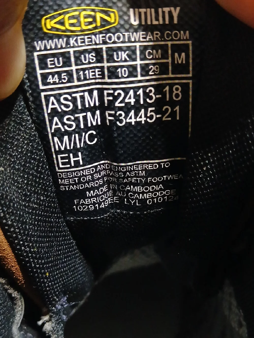 KEEN Utility Evanston Waterproof Boots Size 11EE
